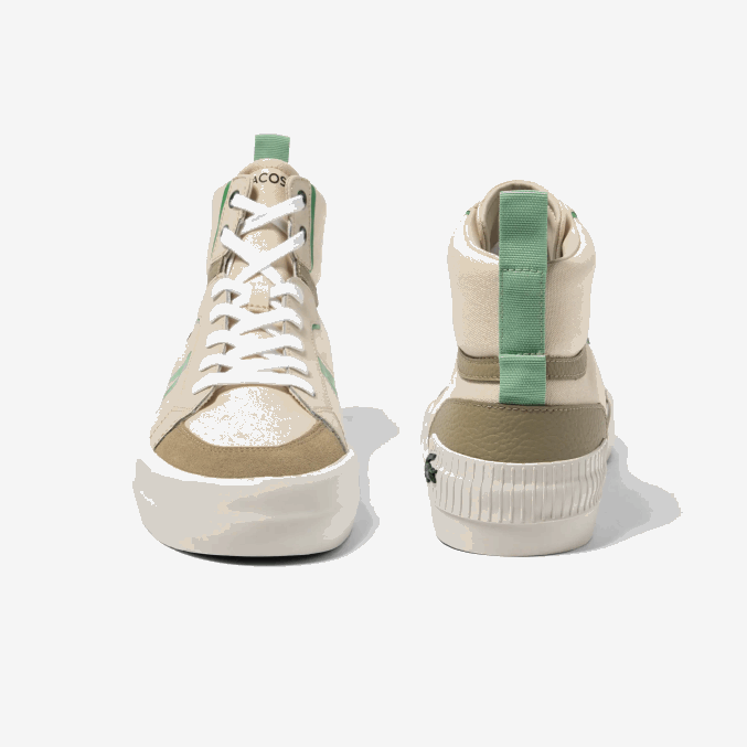 bronceado/verde af6 VVL0A1753 hombres Lacoste zapatillas l004 de tejido medio