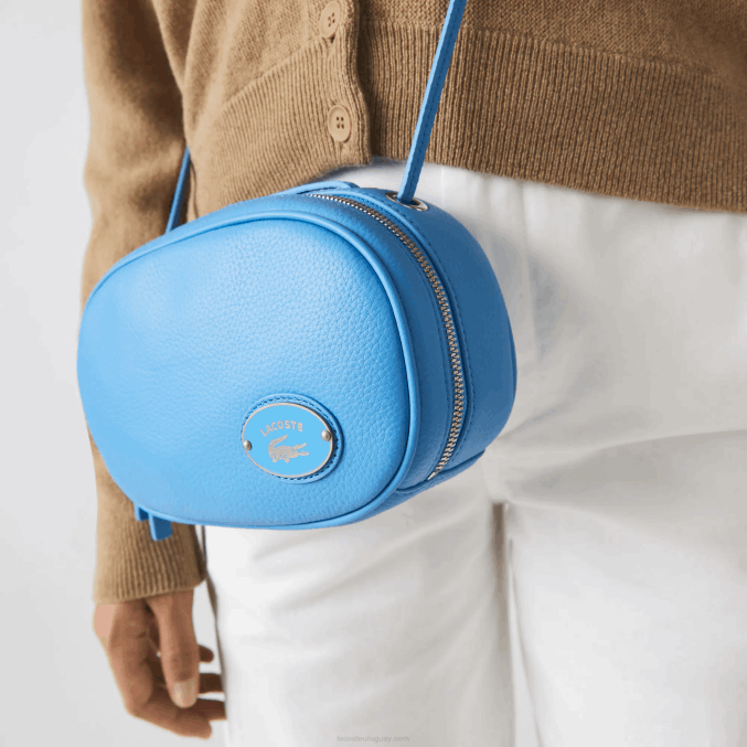 argentino 213 VVL0A2870 mujer Lacoste bolso cámara pequeño de piel granulada