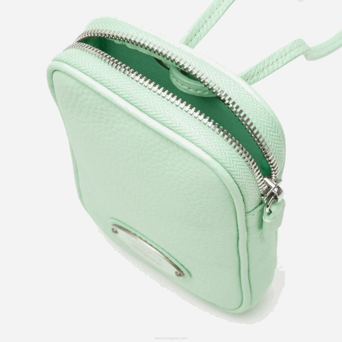 ceniza k93 VVL0A2894 mujer Lacoste soporte para teléfono de cocodrilo en contraste