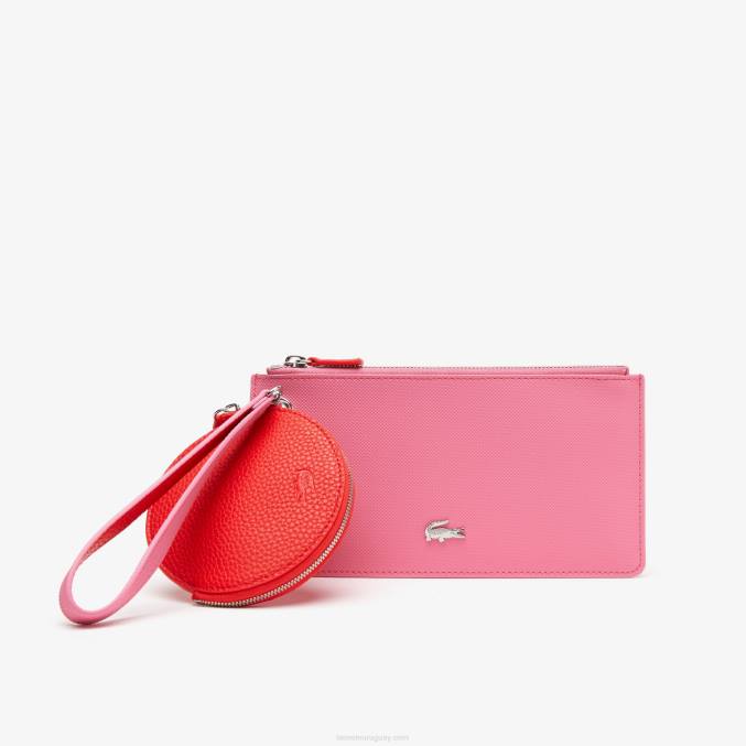 corrida reseda l45 VVL0A2764 mujer Lacoste anna bolsa doble reversible con cordón