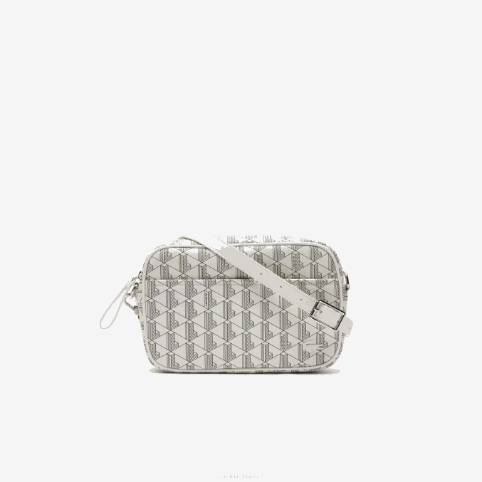 farina sinople f89 VVL0A2856 mujer Lacoste bolsa crossover con monograma y cremallera