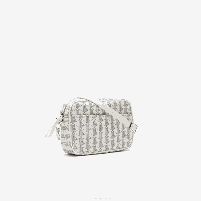 farina sinople f89 VVL0A2856 mujer Lacoste bolsa crossover con monograma y cremallera