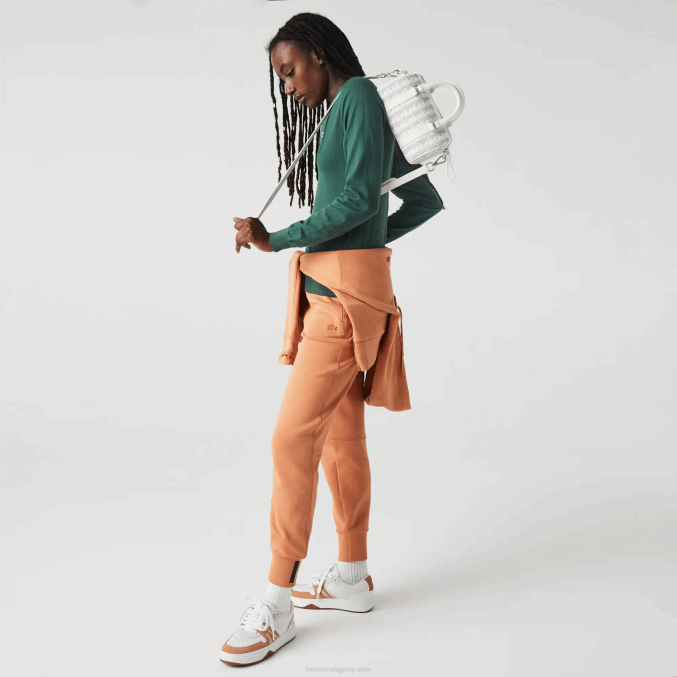 farina sinople f89 VVL0A2878 mujer Lacoste bolsa boston con monograma estampado