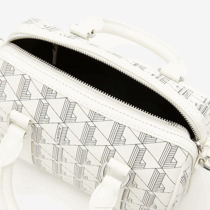 farina sinople f89 VVL0A2878 mujer Lacoste bolsa boston con monograma estampado