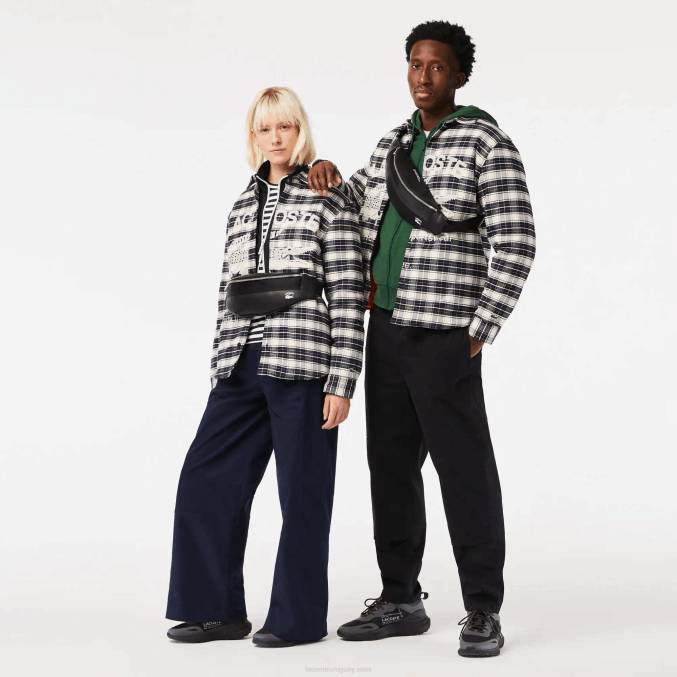 negro 000 VVL0A2062 mujer Lacoste riñonera coordinada en contraste
