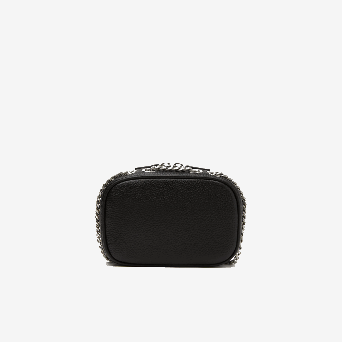 negro 000 VVL0A2788 mujer Lacoste bolso de hombro cuadrado de piel flor