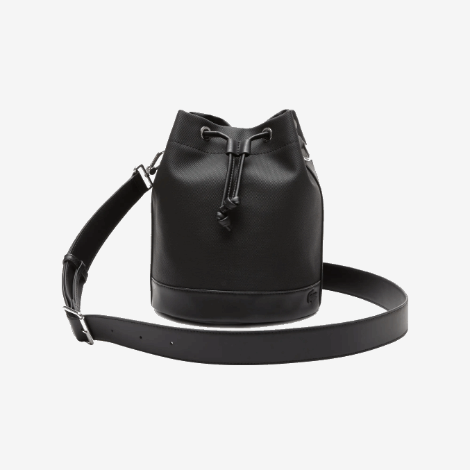 negro 000 VVL0A2860 mujer Lacoste bolso bombonera con correa removible