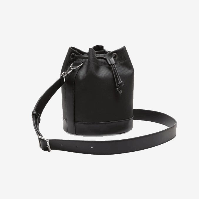 negro 000 VVL0A2860 mujer Lacoste bolso bombonera con correa removible