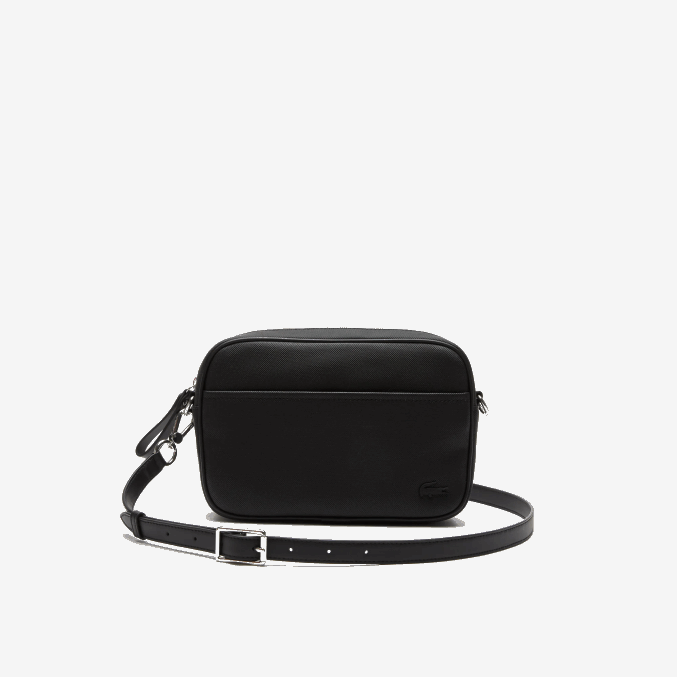 negro 000 VVL0A2868 mujer Lacoste bolso cruzado con bolsillo plano y cremallera