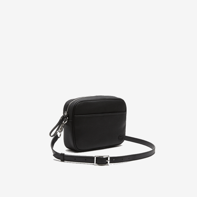 negro 000 VVL0A2868 mujer Lacoste bolso cruzado con bolsillo plano y cremallera