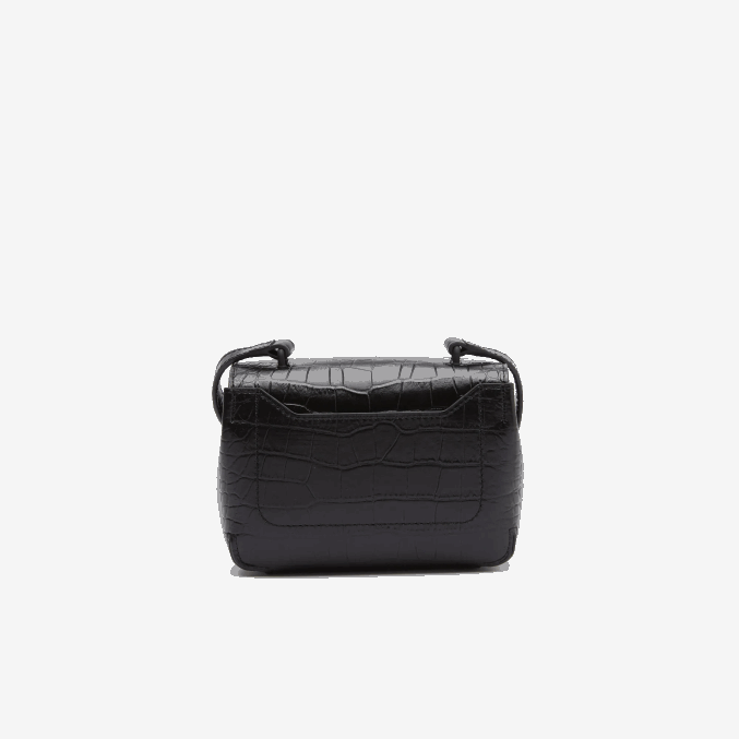 negro 000 VVL0A2888 mujer Lacoste bandolera de piel