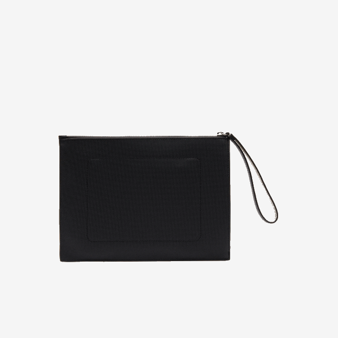 negro krema a91 VVL0A2817 mujer Lacoste bolso de mano anna de lona revestida de piqué con cremallera