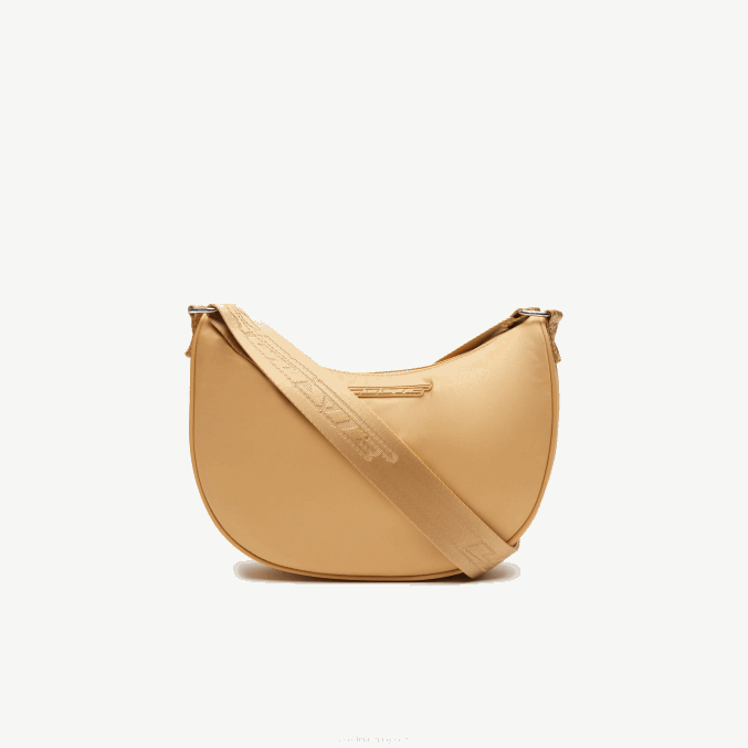 pastilla de alondra m01 VVL0A2798 mujer Lacoste bolsa de media luna con logo en contraste