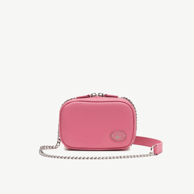 reseda l39 VVL0A2787 mujer Lacoste bolso de hombro cuadrado de piel flor