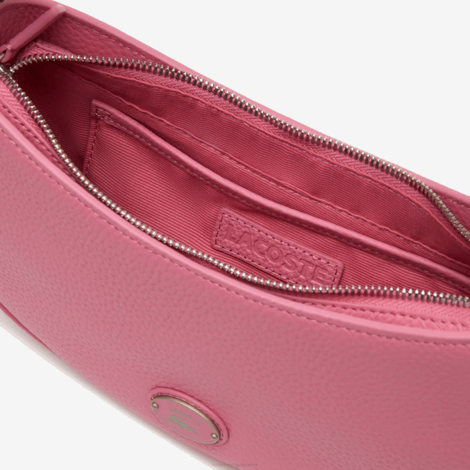 reseda l39 VVL0A2792 mujer Lacoste bolsa de media luna de piel flor