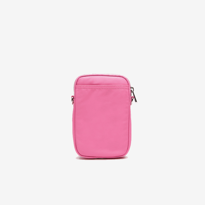 rosa salvaje corrida m00 VVL0A1977 mujer Lacoste soporte para smartphone con marca en contraste