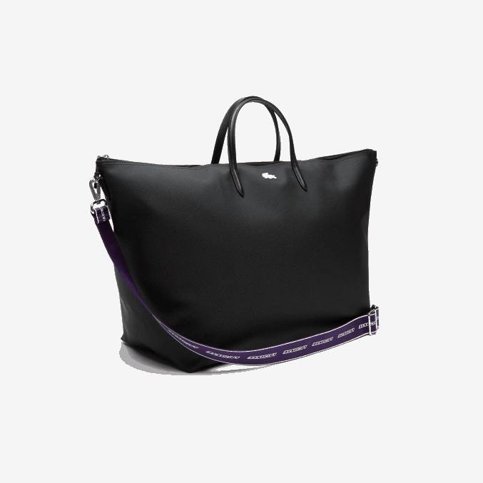 samui negro k48 VVL0A2823 mujer Lacoste bolsa de fin de semana con correa en contraste