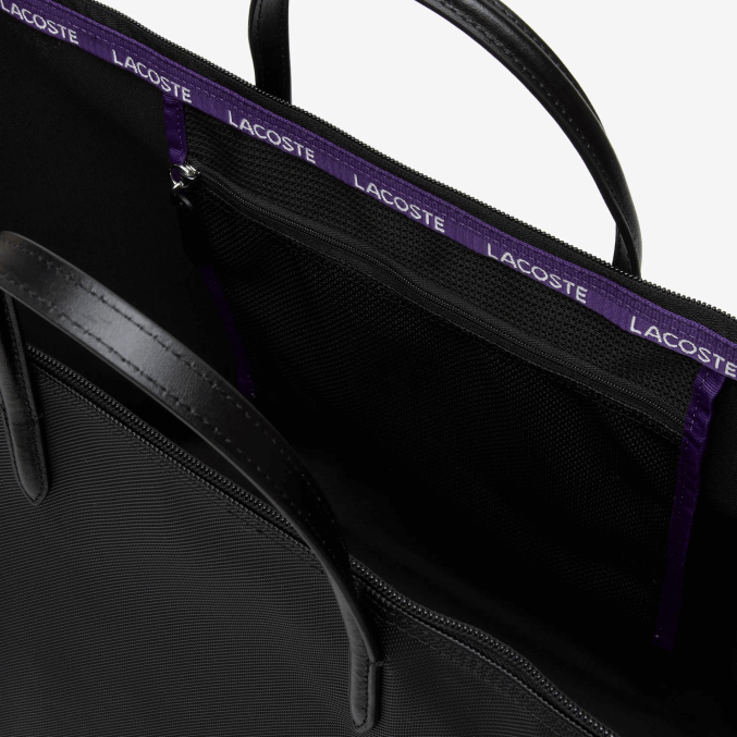 samui negro k48 VVL0A2823 mujer Lacoste bolsa de fin de semana con correa en contraste