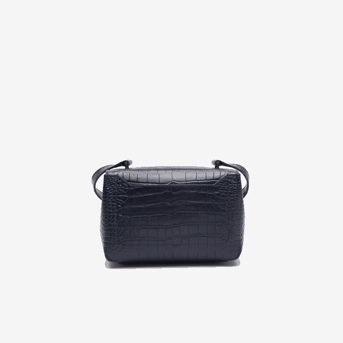 zafiro oscuro b88 VVL0A2832 mujer Lacoste bolso de mano amelia de piel repujada con cierre de metal
