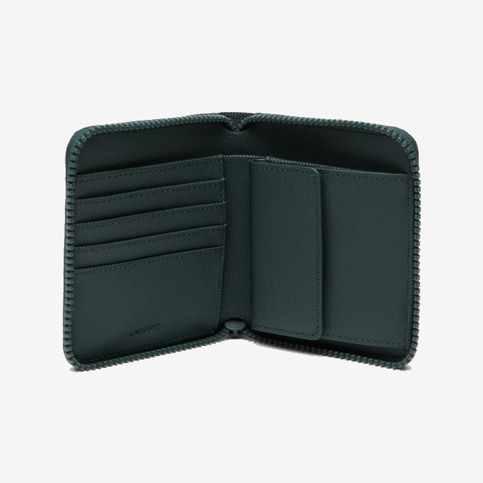 blanc croc por toda la prenda l05 VVL0A2893 mujer Lacoste cartera pequeña con cremallera y estampado de cómic