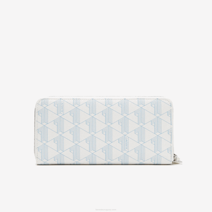 mono farine panorama l58 VVL0A2775 mujer Lacoste cartera con cremallera y monograma estampado