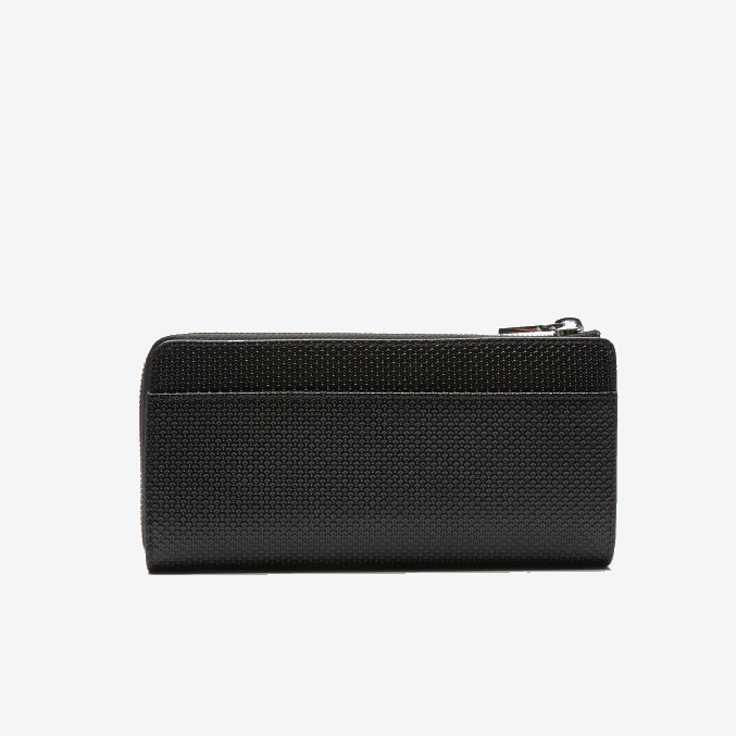negro 000 VVL0A2827 mujer Lacoste cartera chantaco piel piqué mate cremallera