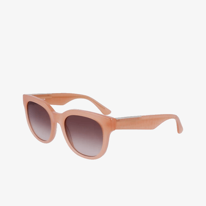 rosa 662 VVL0A2919 mujer Lacoste gafas de sol ovaladas de acetato de piel de cocodrilo
