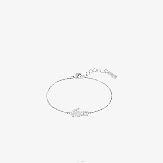 plata 045 VVL0A2902 mujer Lacoste pulsera de cocodrilo
