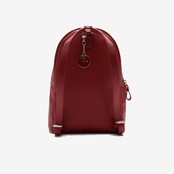 burdeos c88 VVL0A2845 mujer Lacoste mochila daily classic de lona piqué revestida