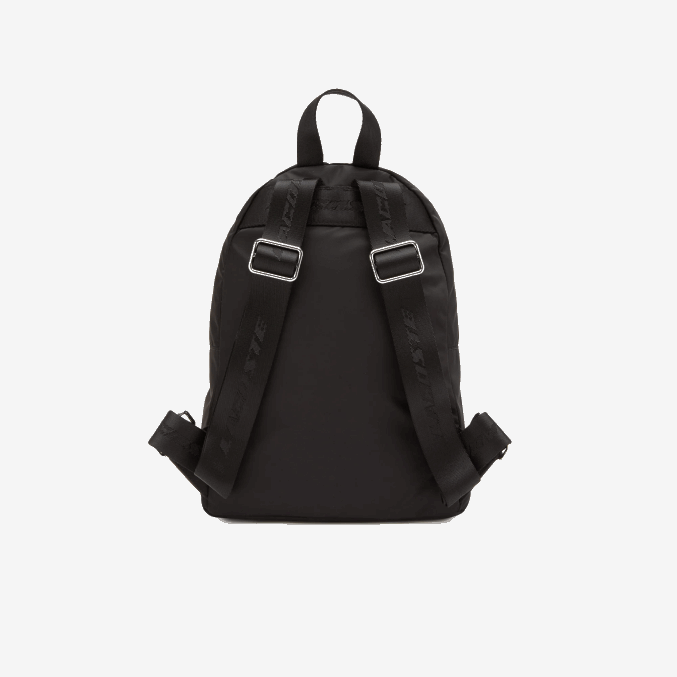 negro 000 VVL0A2863 mujer Lacoste mochila con tirador y parche de la firma