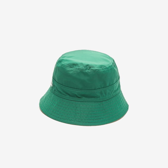 epp verde beige VVL0A2929 mujer Lacoste Cubo reversible macizo o de cheques heritage