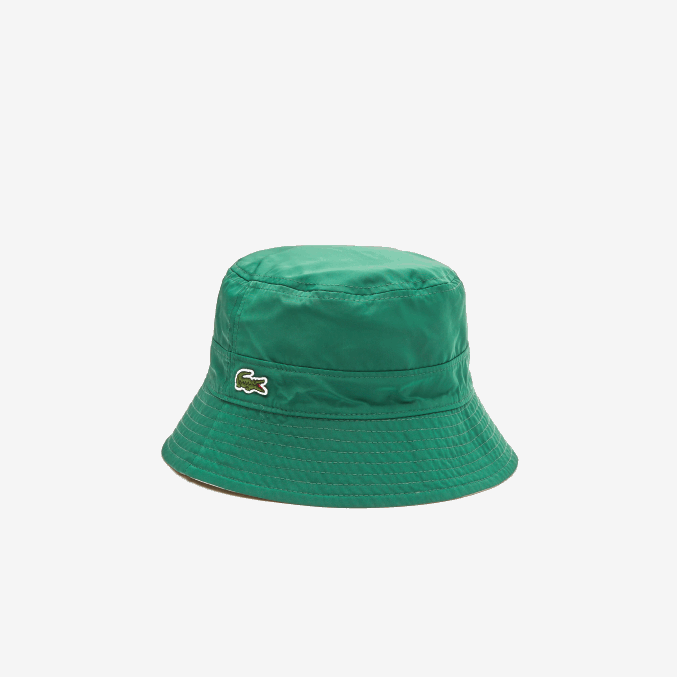 epp verde beige VVL0A2929 mujer Lacoste Cubo reversible macizo o de cheques heritage