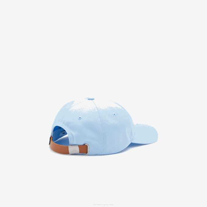 hbp azul VVL0A2319 mujer Lacoste correa de contraste y gorra de algodón de cocodrilo