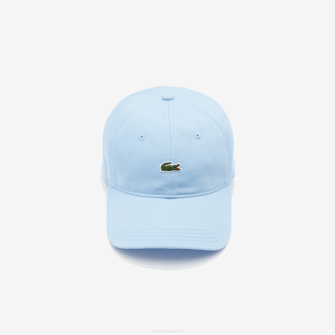hbp azul VVL0A2319 mujer Lacoste correa de contraste y gorra de algodón de cocodrilo