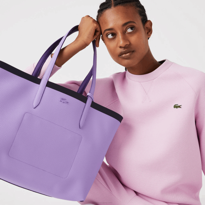 abimes neva k56 VVL0A2777 mujer Lacoste bolso shopper anna reversible bicolor