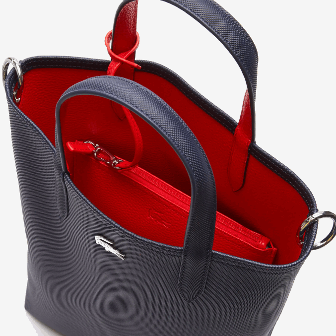 marino 166 colorete 240 b50 VVL0A2818 mujer Lacoste tote anna reversible de lona revestida