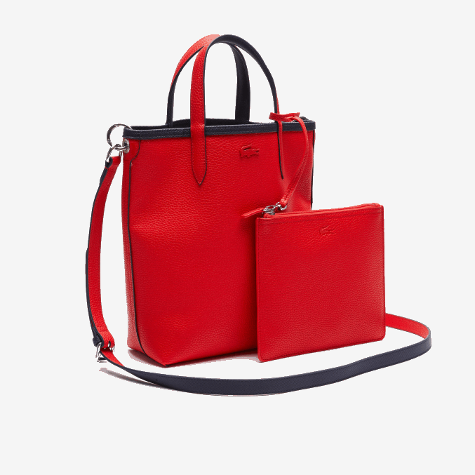 marino 166 colorete 240 b50 VVL0A2818 mujer Lacoste tote anna reversible de lona revestida