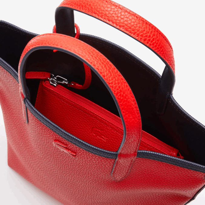 marino 166 colorete 240 b50 VVL0A2818 mujer Lacoste tote anna reversible de lona revestida