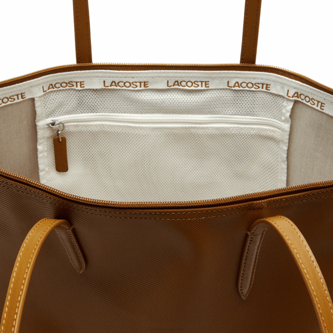 marrón dorado 397 VVL0A2768 mujer Lacoste bolso shopper con cremallera l.12.12 concept