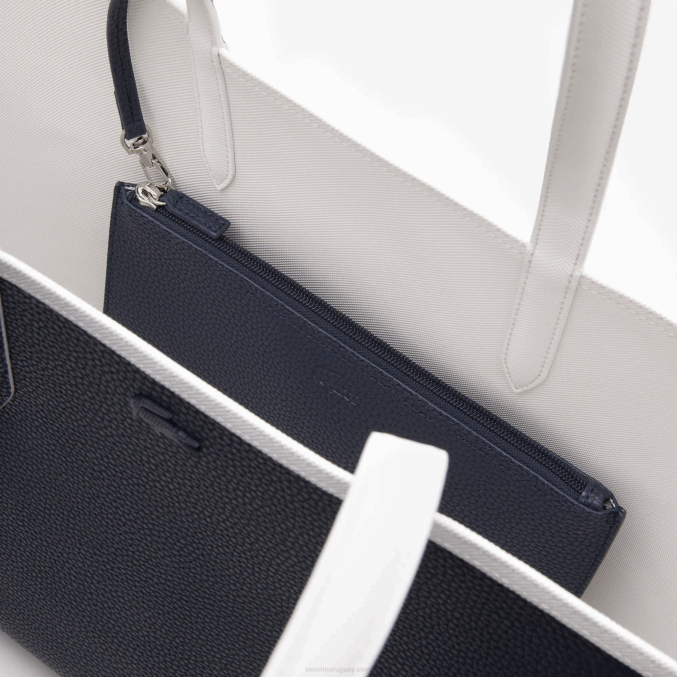 noche azul farine l44 VVL0A2776 mujer Lacoste bolso shopper anna reversible bicolor