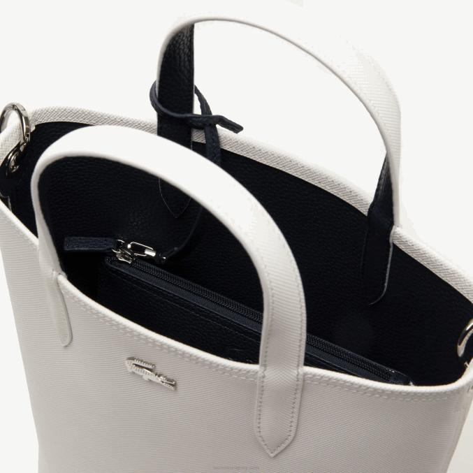 noche azul farine l44 VVL0A2780 mujer Lacoste tote anna reversible de lona revestida