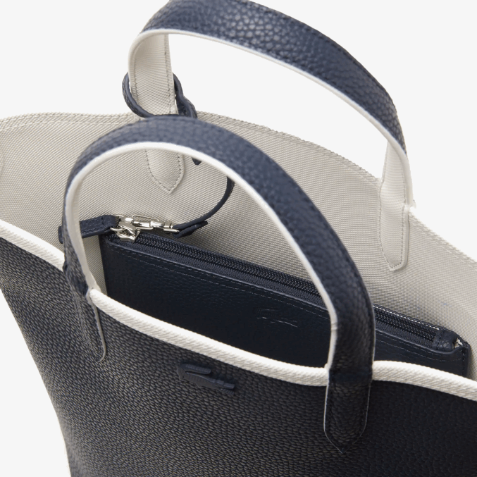 noche azul farine l44 VVL0A2780 mujer Lacoste tote anna reversible de lona revestida