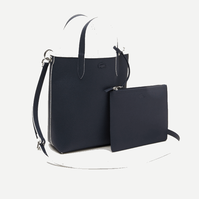 noche azul farine l44 VVL0A2780 mujer Lacoste tote anna reversible de lona revestida