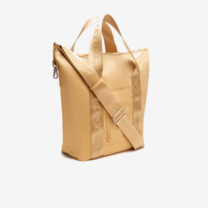pastilla de alondra m01 VVL0A2762 mujer Lacoste tote con logo en contraste