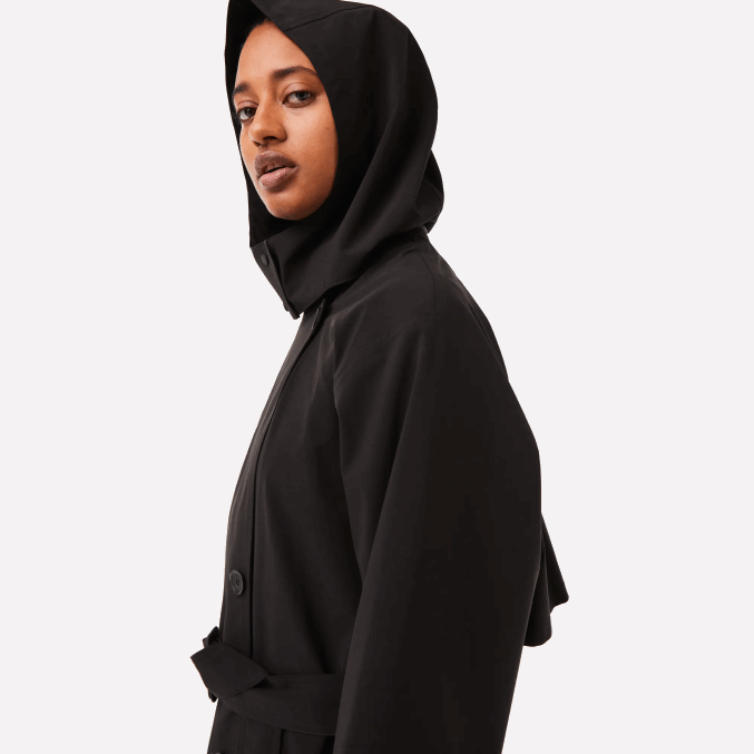 negro 031 VVL0A2435 mujer Lacoste gabardina extragrande