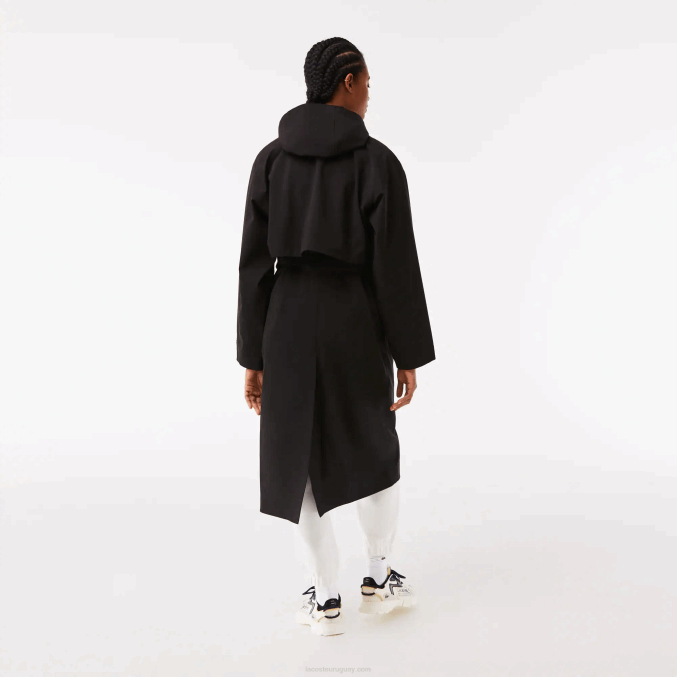 negro 031 VVL0A2435 mujer Lacoste gabardina extragrande