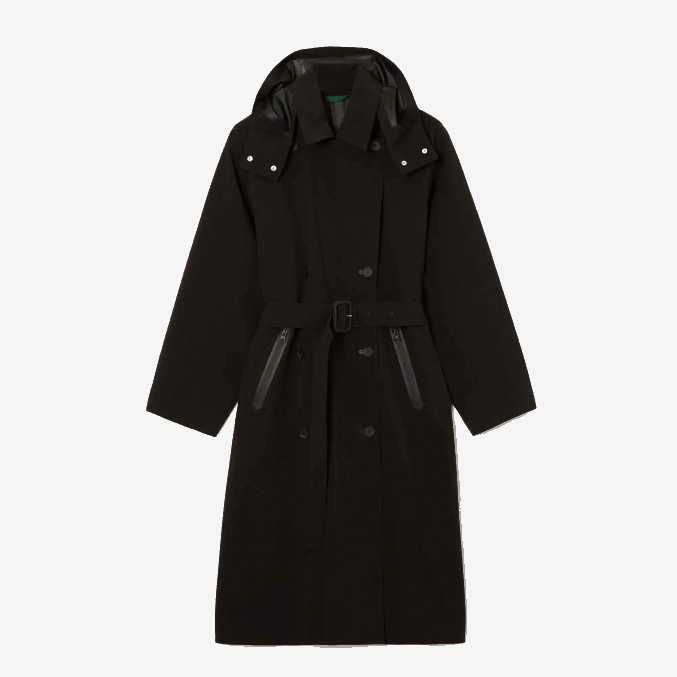 negro 031 VVL0A2435 mujer Lacoste gabardina extragrande