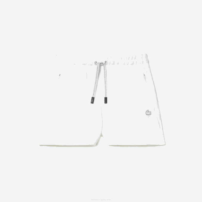 blanco 001 VVL0A2445 mujer Lacoste pantalones cortos lisos