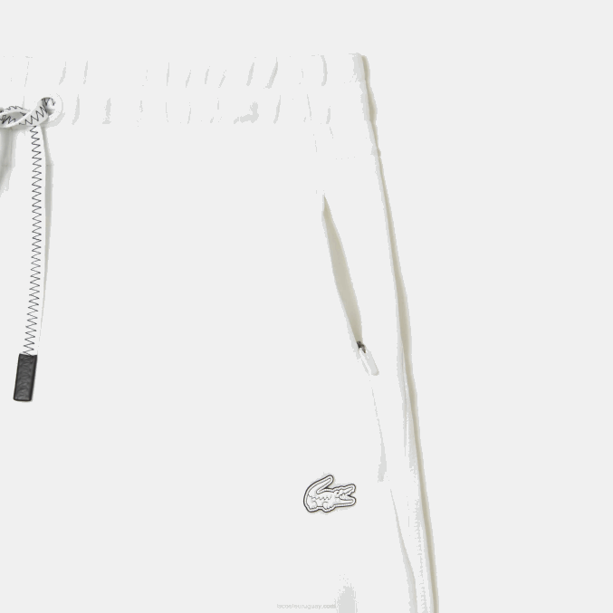 blanco 001 VVL0A2445 mujer Lacoste pantalones cortos lisos