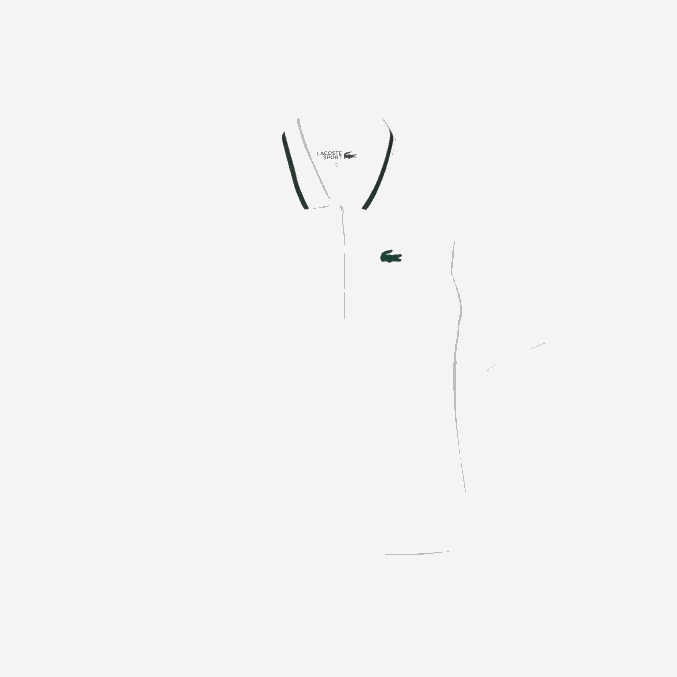 blanco verde pb4 VVL0A2461 mujer Lacoste polo deportivo de tenis de piqué termorregulador